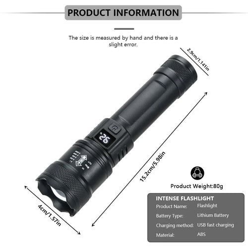 High Strong Power Led Flashlights 2000LM.