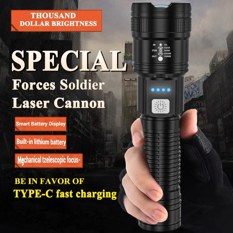 High Strong Power Led Flashlights 2000LM.
