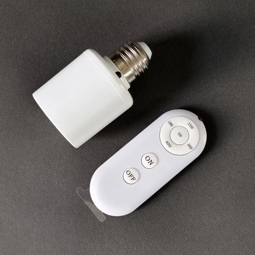 Wireless Remote Control Smart Timer Switch Lamp Holder.
