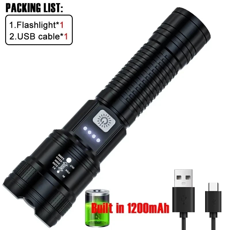 High Strong Power Led Flashlights 2000LM.