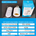 Wireless Remote Control Smart Timer Switch Lamp Holder.