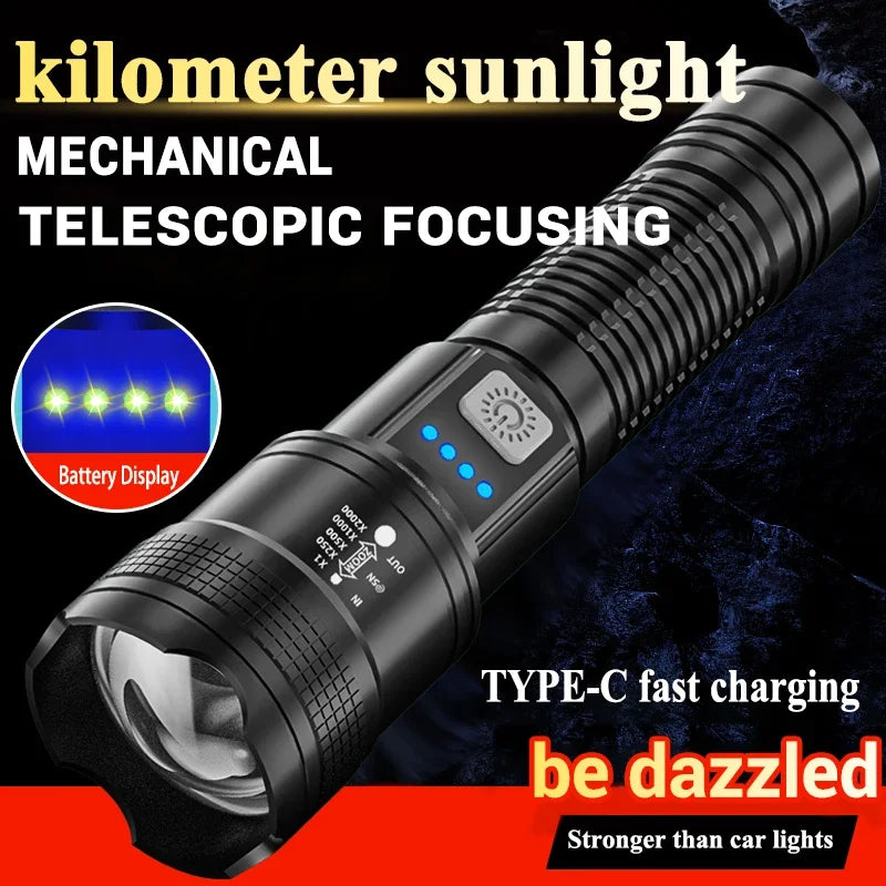 High Strong Power Led Flashlights 2000LM.