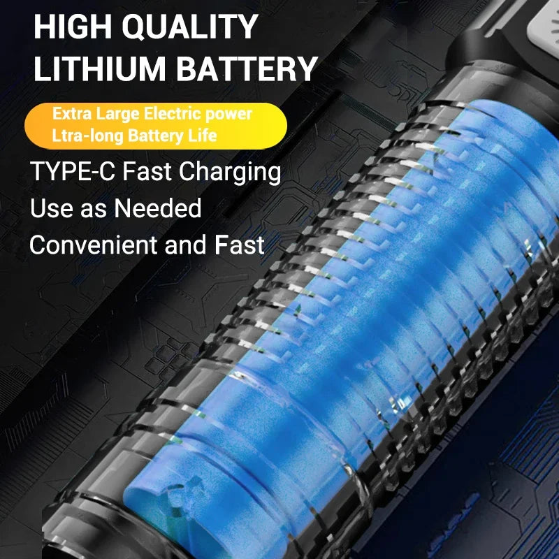 High Strong Power Led Flashlights 2000LM.