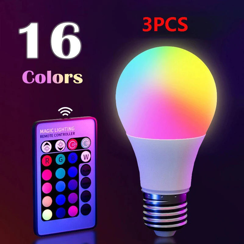 16 Colors RGB Bulb LED Multicolor Bulb E27 220V.