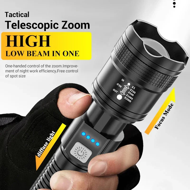 High Strong Power Led Flashlights 2000LM.