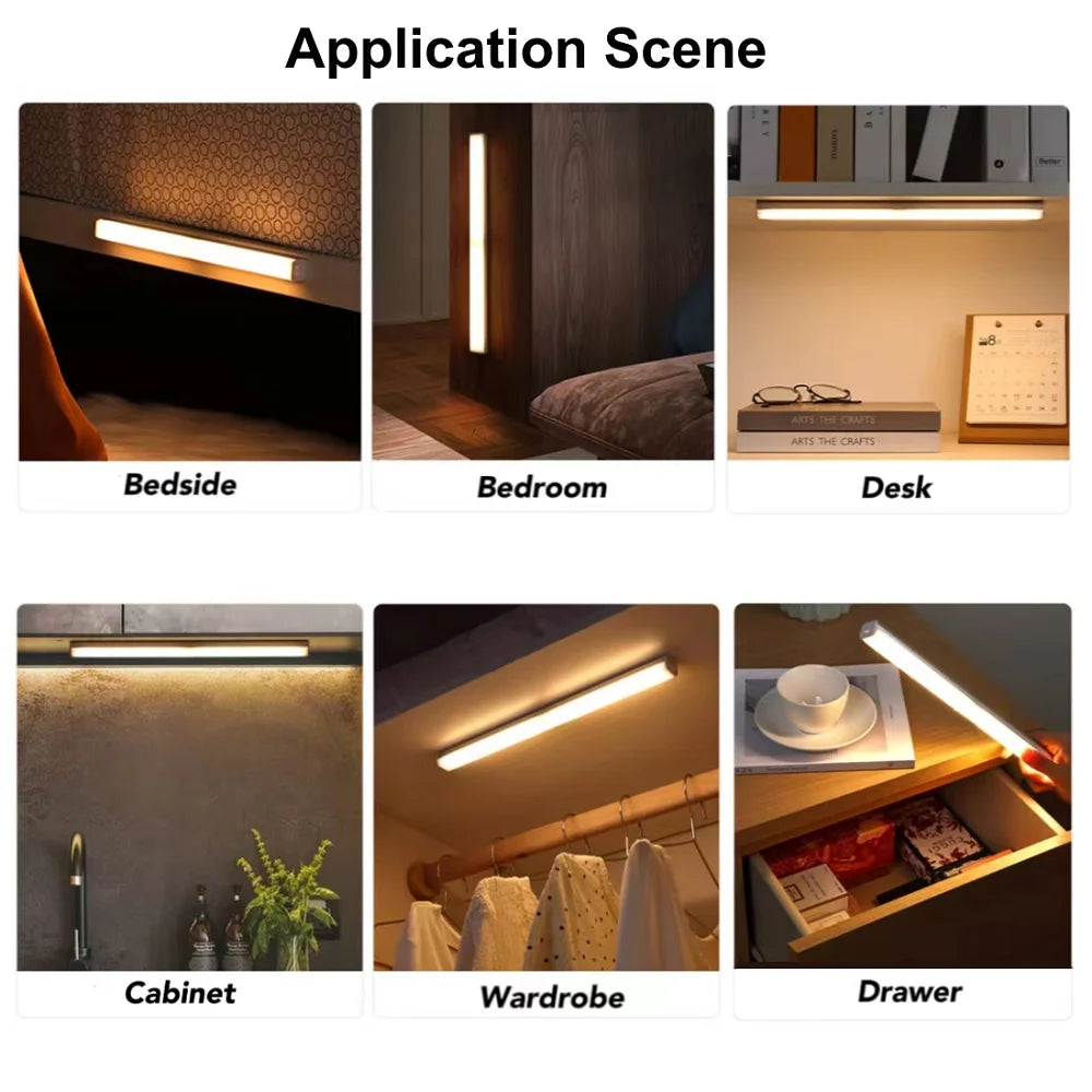 USB Type C Rechargeable Motion Sensor LED Bar.