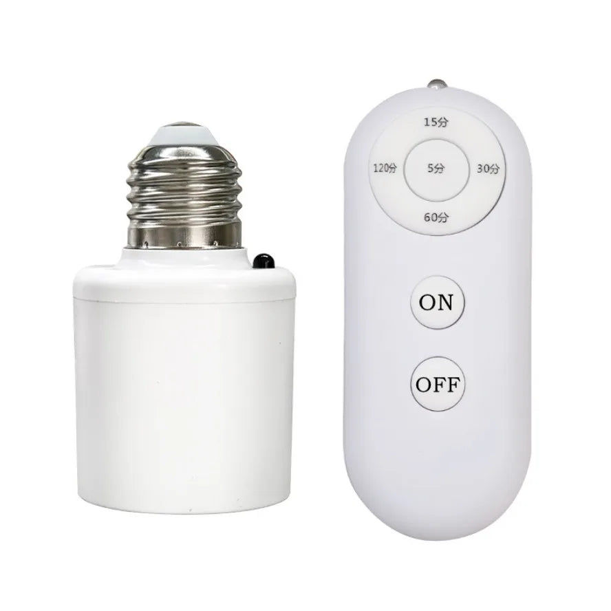 Wireless Remote Control Smart Timer Switch Lamp Holder.