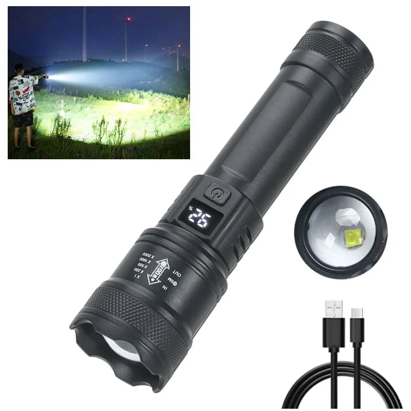 High Strong Power Led Flashlights 2000LM.